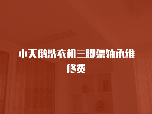 小天鵝洗衣機三腳架軸承維修費