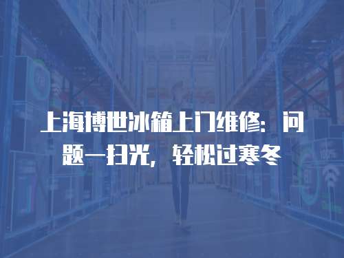 上海博世冰箱上門(mén)維修：?jiǎn)栴}一掃光，輕松過(guò)寒冬