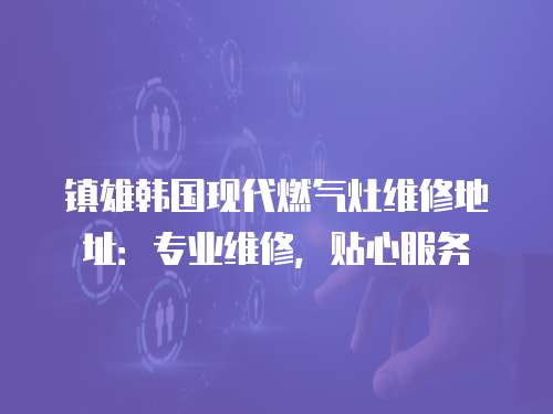鎮(zhèn)雄韓國現(xiàn)代燃?xì)庠罹S修地址：專業(yè)維修，貼心服務(wù)