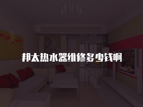 邦太熱水器維修多少錢啊