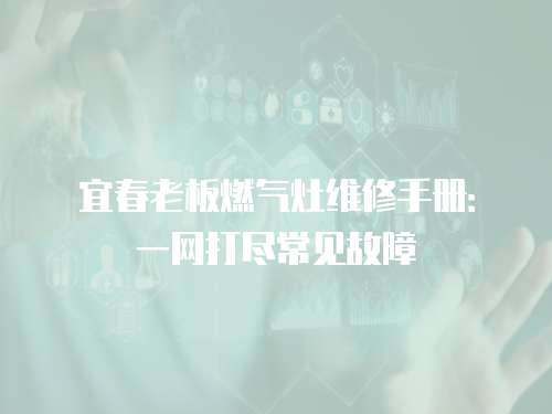 宜春老板燃?xì)庠罹S修手冊(cè)：一網(wǎng)打盡常見故障