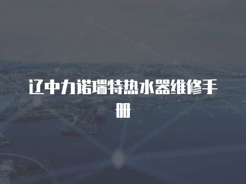 遼中力諾瑞特熱水器維修手冊
