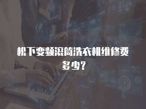 松下變頻滾筒洗衣機維修費多少？