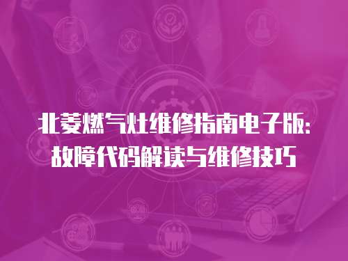 北菱燃氣灶維修指南電子版：故障代碼解讀與維修技巧