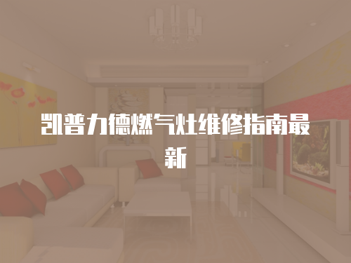 凱普力德燃氣灶維修指南最新