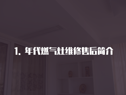 1. 年代燃?xì)庠罹S修售后簡介