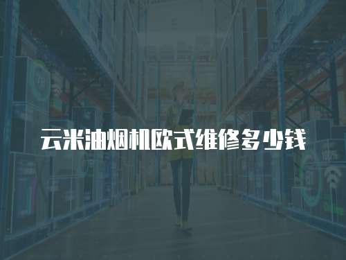 云米油煙機歐式維修多少錢