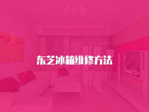 東芝冰箱維修方法