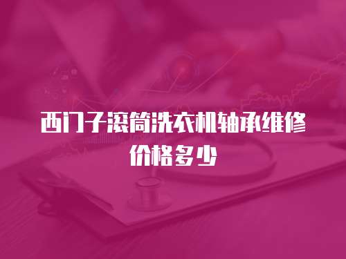 西門子滾筒洗衣機軸承維修價格多少