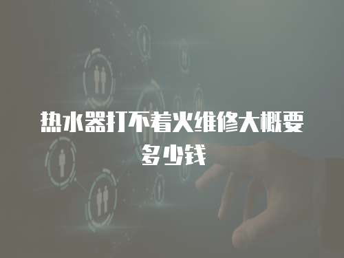 熱水器打不著火維修大概要多少錢