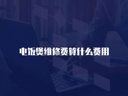 電飯煲維修費(fèi)算什么費(fèi)用