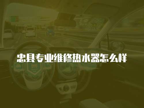 忠縣專業(yè)維修熱水器怎么樣