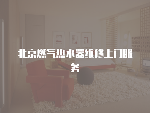 北京燃?xì)鉄崴骶S修上門服務(wù)
