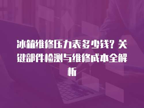 冰箱維修壓力表多少錢？關(guān)鍵部件檢測與維修成本全解析  