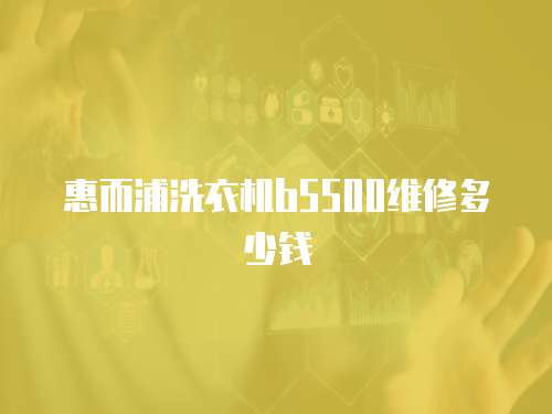 惠而浦洗衣機b5500維修多少錢