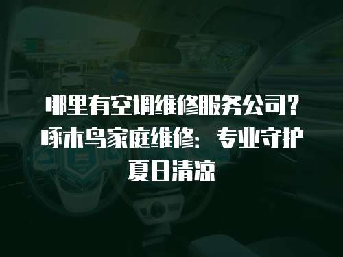 哪里有空調(diào)維修服務(wù)公司？啄木鳥家庭維修：專業(yè)守護(hù)夏日清涼