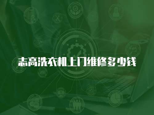 志高洗衣機上門維修多少錢