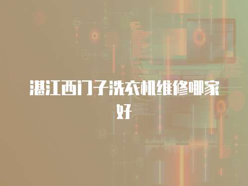 湛江西門子洗衣機維修哪家好