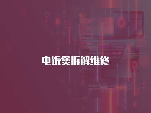 電飯煲拆解維修