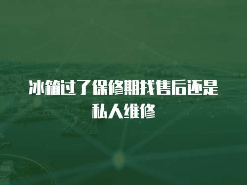 冰箱過了保修期找售后還是私人維修