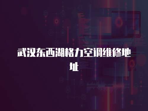 武漢東西湖格力空調維修地址
