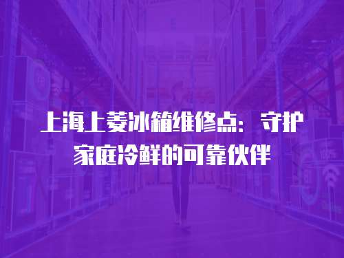 上海上菱冰箱維修點：守護家庭冷鮮的可靠伙伴