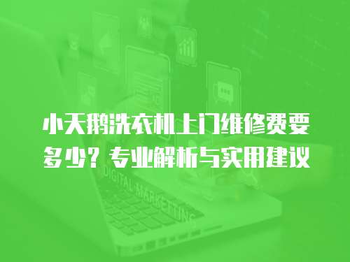 小天鵝洗衣機上門維修費要多少？專業解析與實用建議