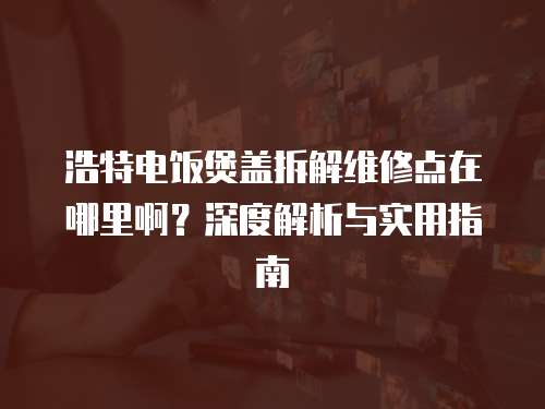 浩特電飯煲蓋拆解維修點在哪里啊？深度解析與實用指南