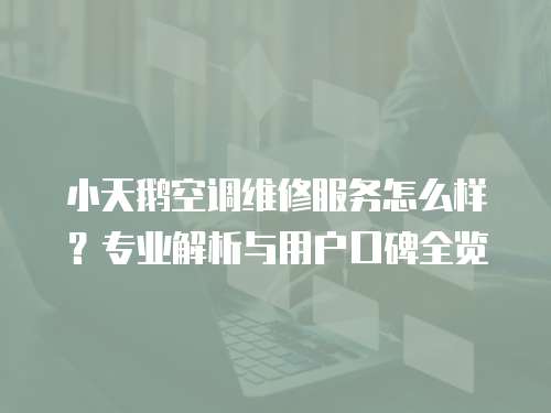小天鵝空調(diào)維修服務(wù)怎么樣？專業(yè)解析與用戶口碑全覽