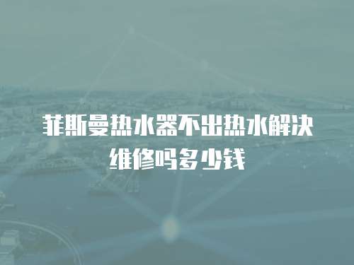 菲斯曼熱水器不出熱水解決維修嗎多少錢