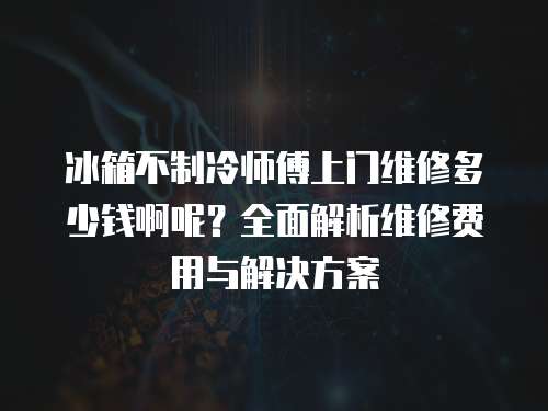 冰箱不制冷師傅上門維修多少錢啊呢？全面解析維修費用與解決方案
