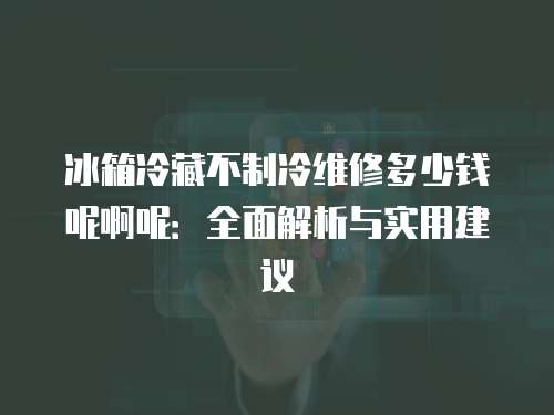 冰箱冷藏不制冷維修多少錢呢啊呢：全面解析與實用建議