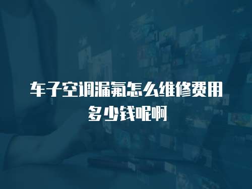 車子空調漏氟怎么維修費用多少錢呢啊