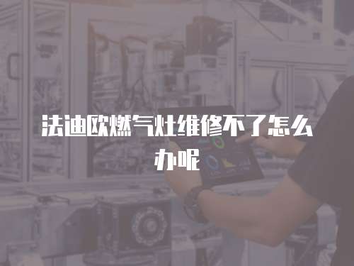法迪歐燃?xì)庠罹S修不了怎么辦呢