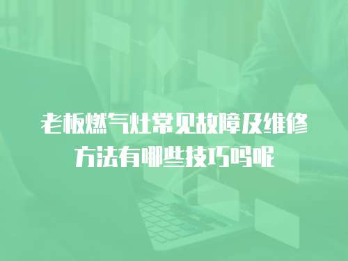 老板燃?xì)庠畛Ｒ姽收霞熬S修方法有哪些技巧嗎呢