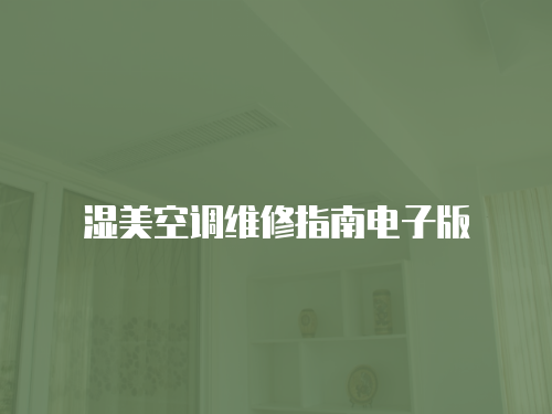 濕美空調維修指南電子版