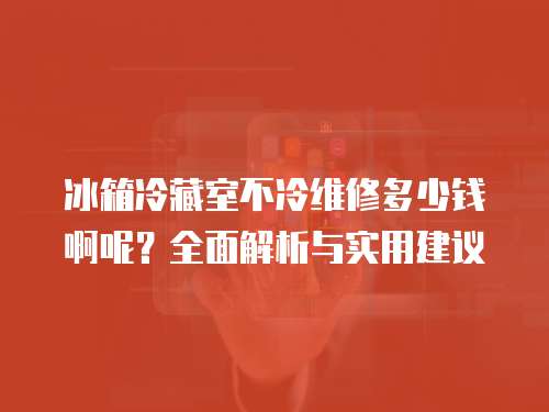 冰箱冷藏室不冷維修多少錢啊呢？全面解析與實用建議