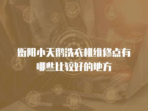衡陽小天鵝洗衣機維修點有哪些比較好的地方