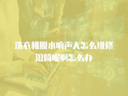 洗衣機脫水響聲大怎么維修滾筒呢啊怎么辦