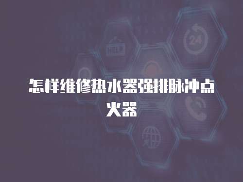 怎樣維修熱水器強(qiáng)排脈沖點(diǎn)火器