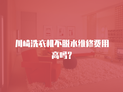 川崎洗衣機(jī)不脫水維修費(fèi)用高嗎？