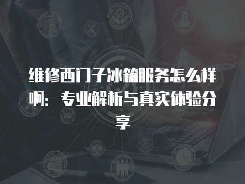維修西門子冰箱服務怎么樣啊：專業解析與真實體驗分享
