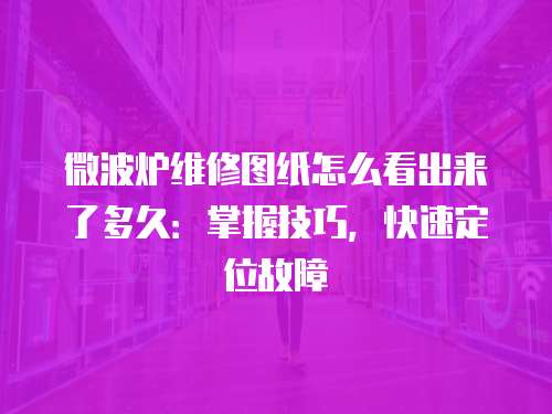 微波爐維修圖紙怎么看出來了多久：掌握技巧，快速定位故障