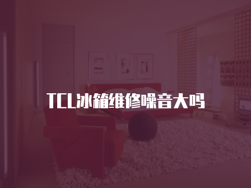 TCL冰箱維修噪音大嗎