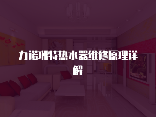 力諾瑞特熱水器維修原理詳解