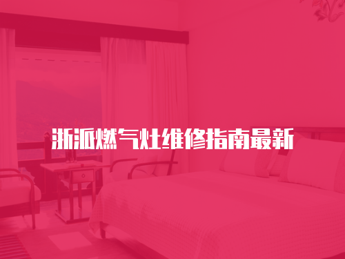 浙派燃氣灶維修指南最新