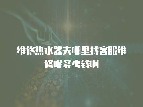 維修熱水器去哪里找客服維修呢多少錢啊