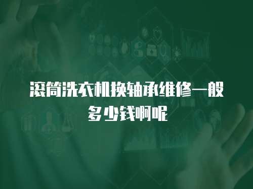 滾筒洗衣機換軸承維修一般多少錢啊呢