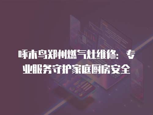 啄木鳥鄭州燃氣灶維修：專業服務守護家庭廚房安全