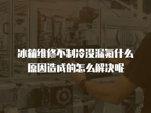 冰箱維修不制冷沒漏氟什么原因造成的怎么解決呢